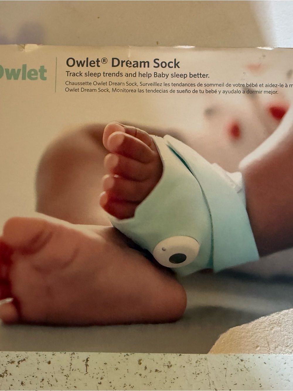 Owlet Dream Sock Baby Sleep Tracker - Light Mint